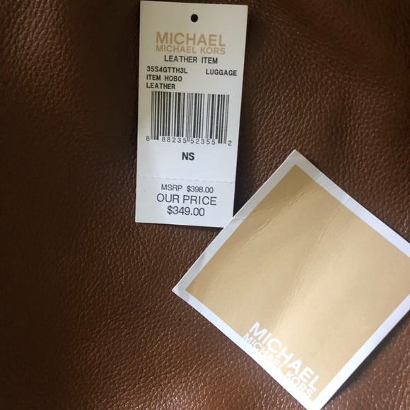 Large Michael Kors Leather Hobo Bag - Picture 4 of 5